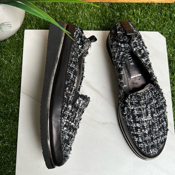 Ron White Black/White Tweed Sha-Nell Slip-On
Loafers Size 37 fits US 6.5 - Picture 6 of 11